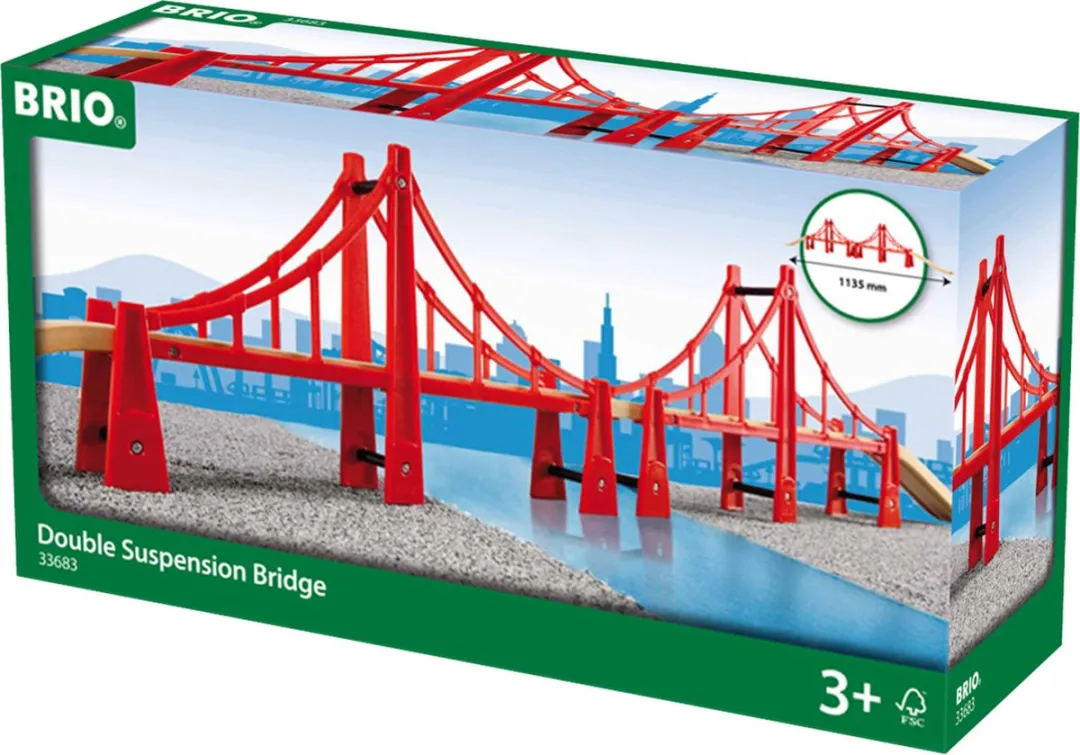 BRIO Dubbele Hangbrug 33683 - Rood