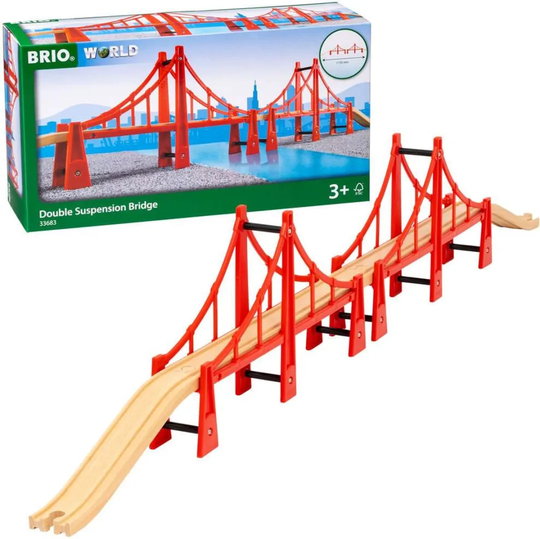 BRIO Dubbele Hangbrug 33683 - Rood