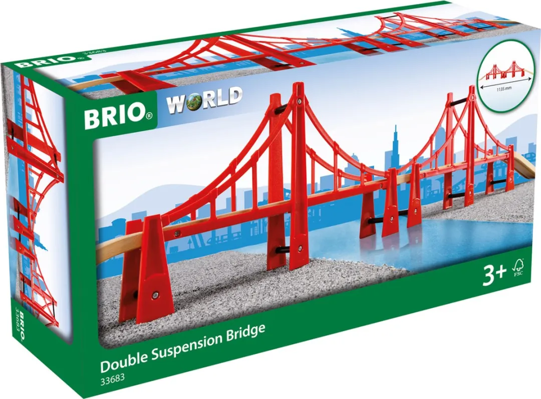 BRIO Dubbele Hangbrug 33683 - Rood