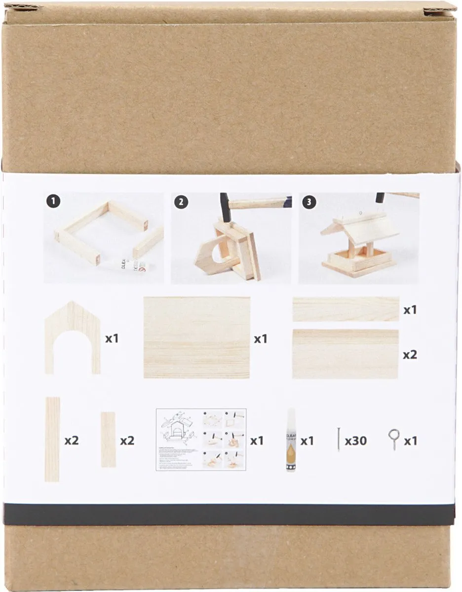 Creativ Company DIY Vogelvoederhuis Grenen 12,5cm