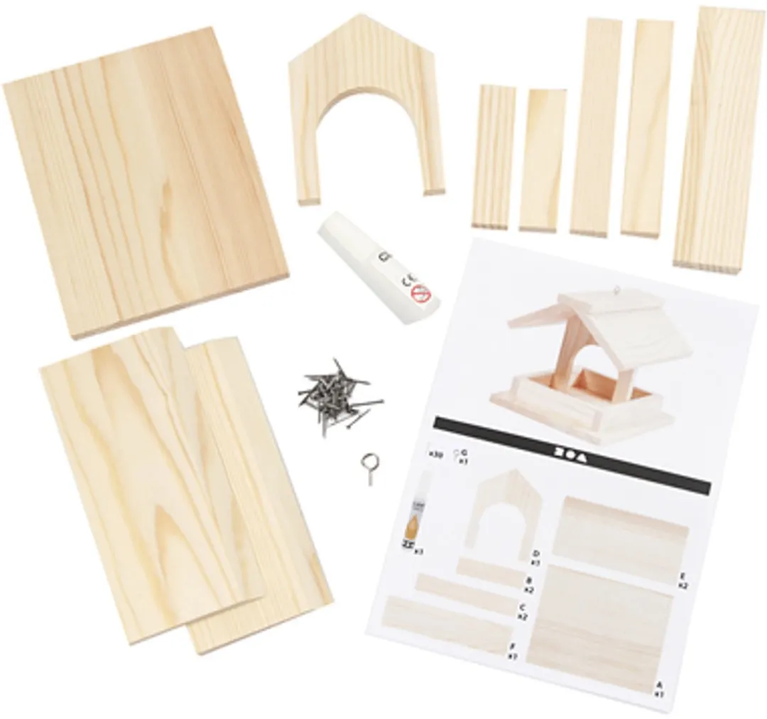 Creativ Company DIY Vogelvoederhuis Grenen 12,5cm