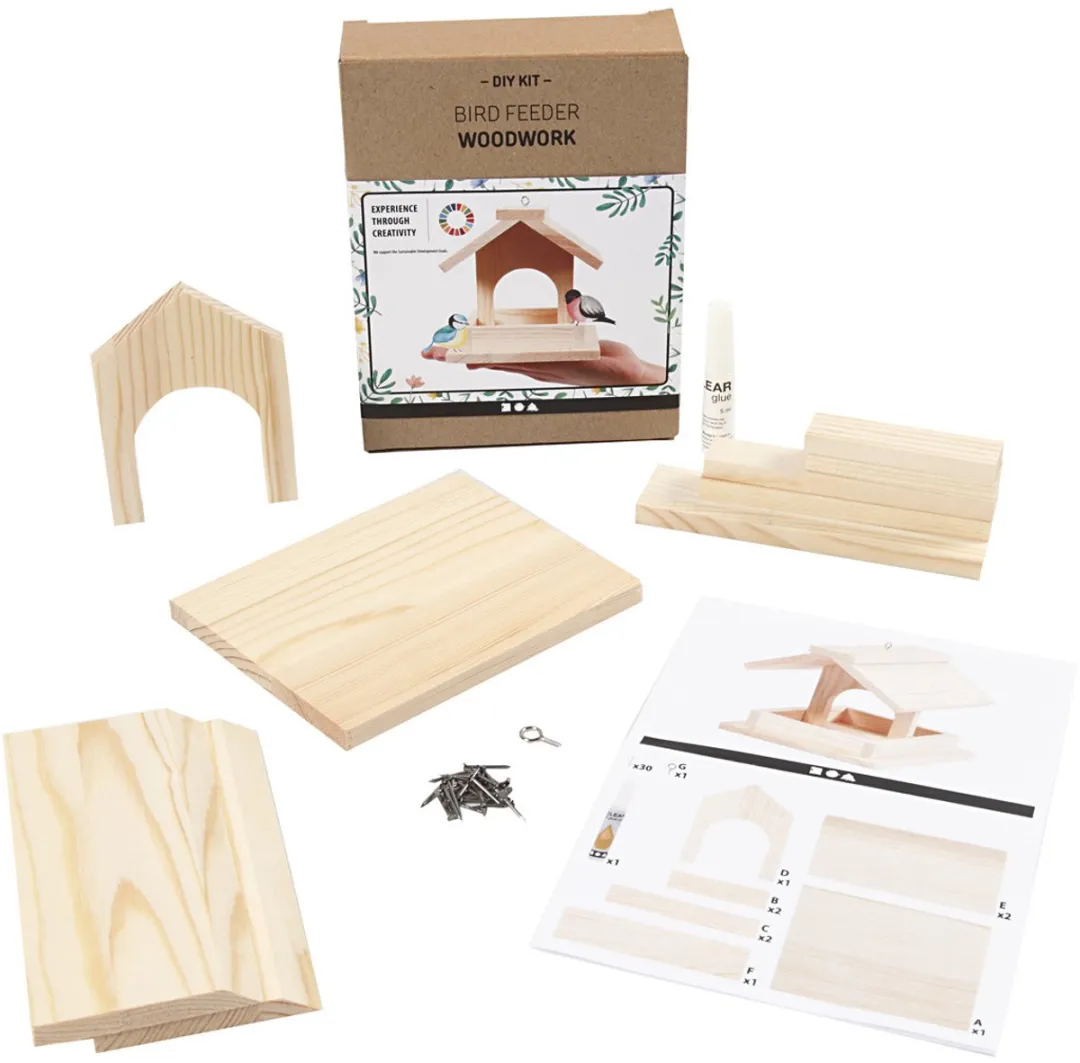 Creativ Company DIY Vogelvoederhuis Grenen 12,5cm
