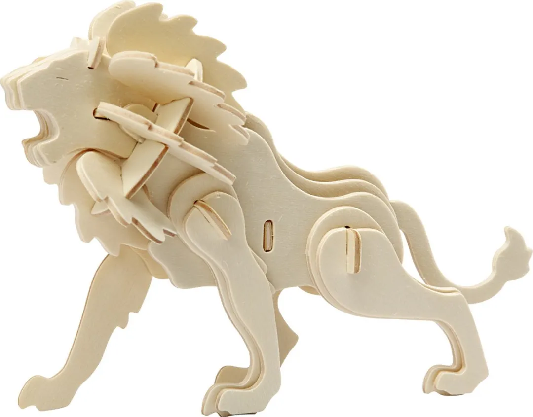 Creativ Company Triplex 3D Puzzel Leeuw 18,5x7x7,3cm
