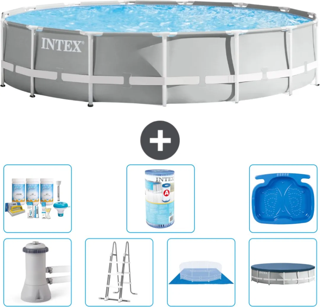 Intex Rond Prism Frame Zwembad 457x107cm