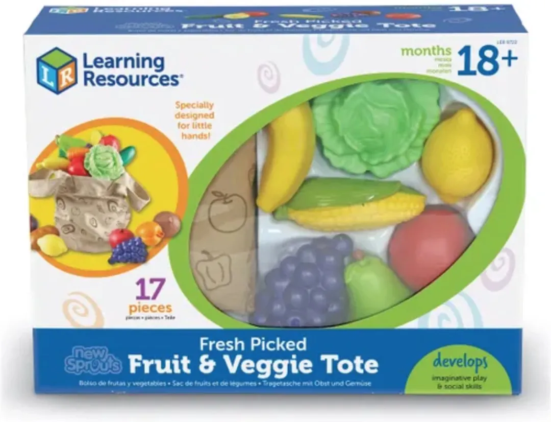 Learning Resources Groente & Fruit Rolspel Tas - Multicolor