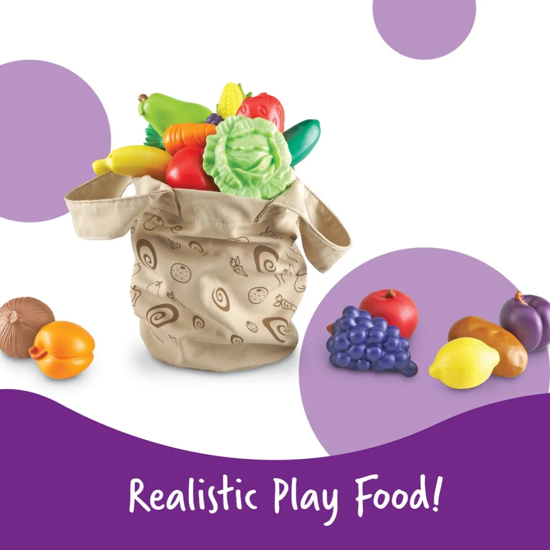 Learning Resources Groente & Fruit Rolspel Tas - Multicolor