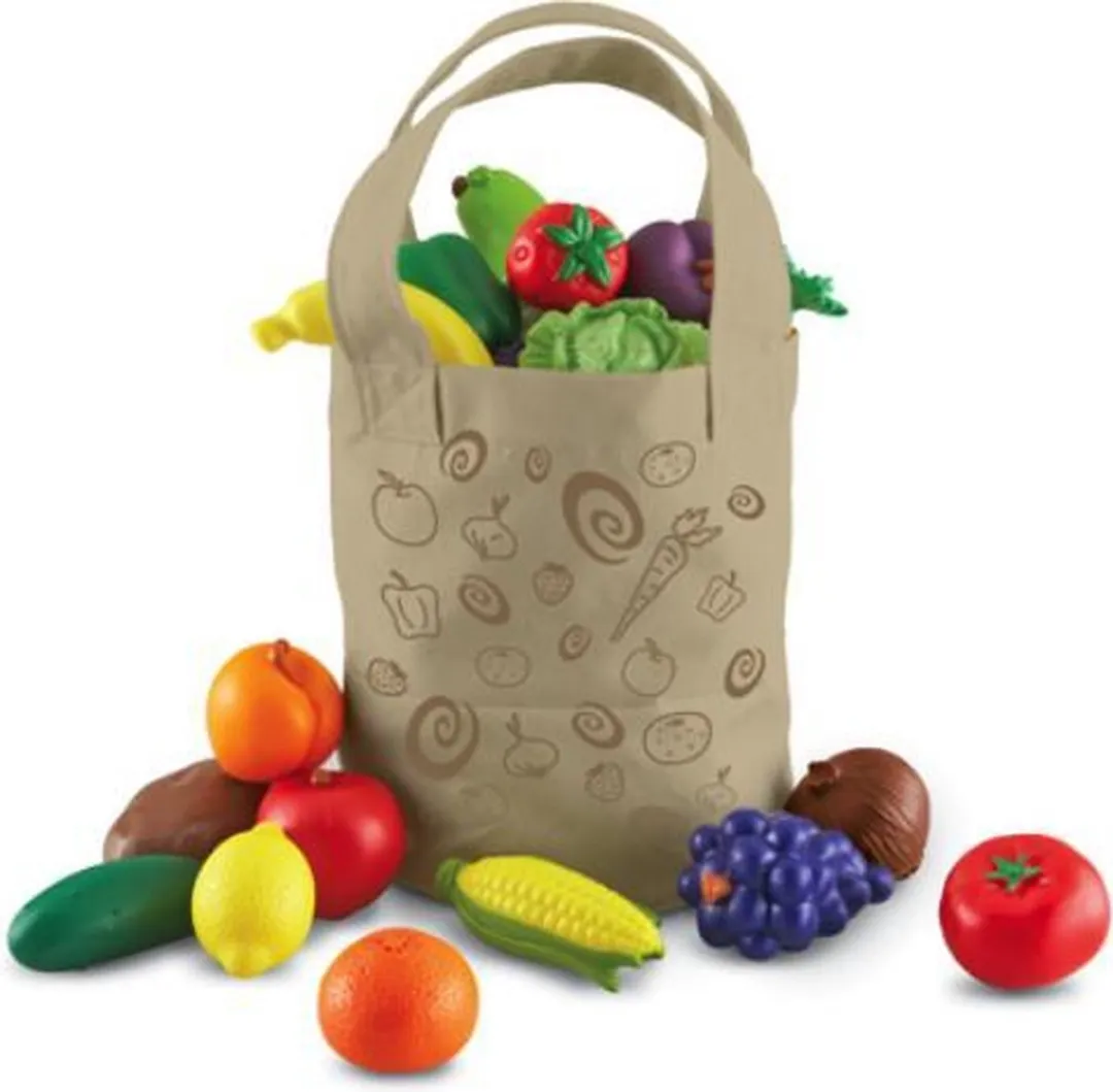 Learning Resources Groente & Fruit Rolspel Tas - Multicolor