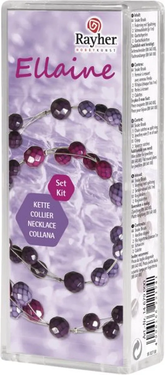 RAYHER Necklet Èllaine Hobbypakket - Paars