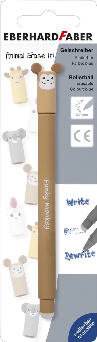 Eberhard Faber Erase-it Gelpen Blauw EF-582186 - 0.7mm