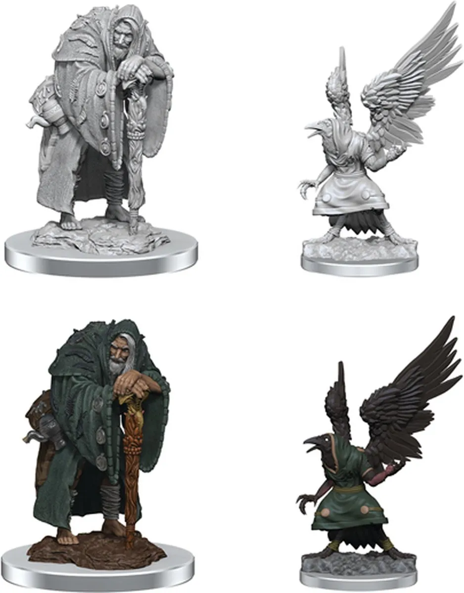 Wizkids D&D Nolzur's Marvelous Miniatures Wereravens - Grijs