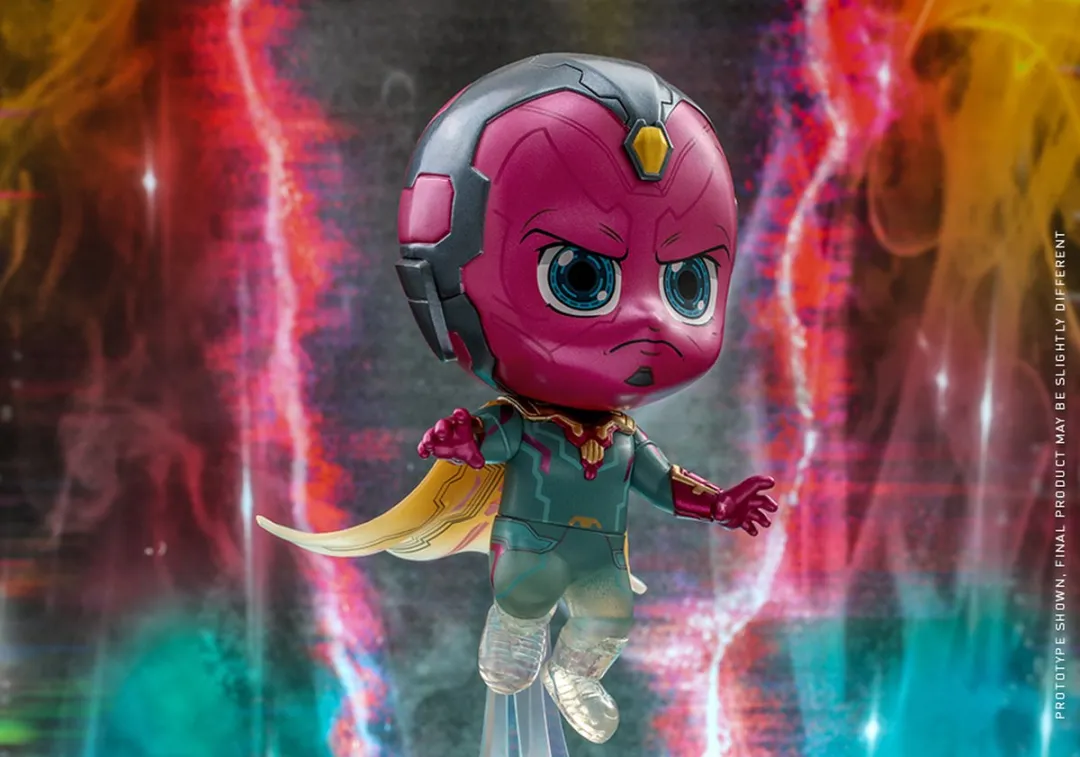 Hot Toys WandaVision Vision Cosbaby - Geel/Grijs/Groen/Rozig
