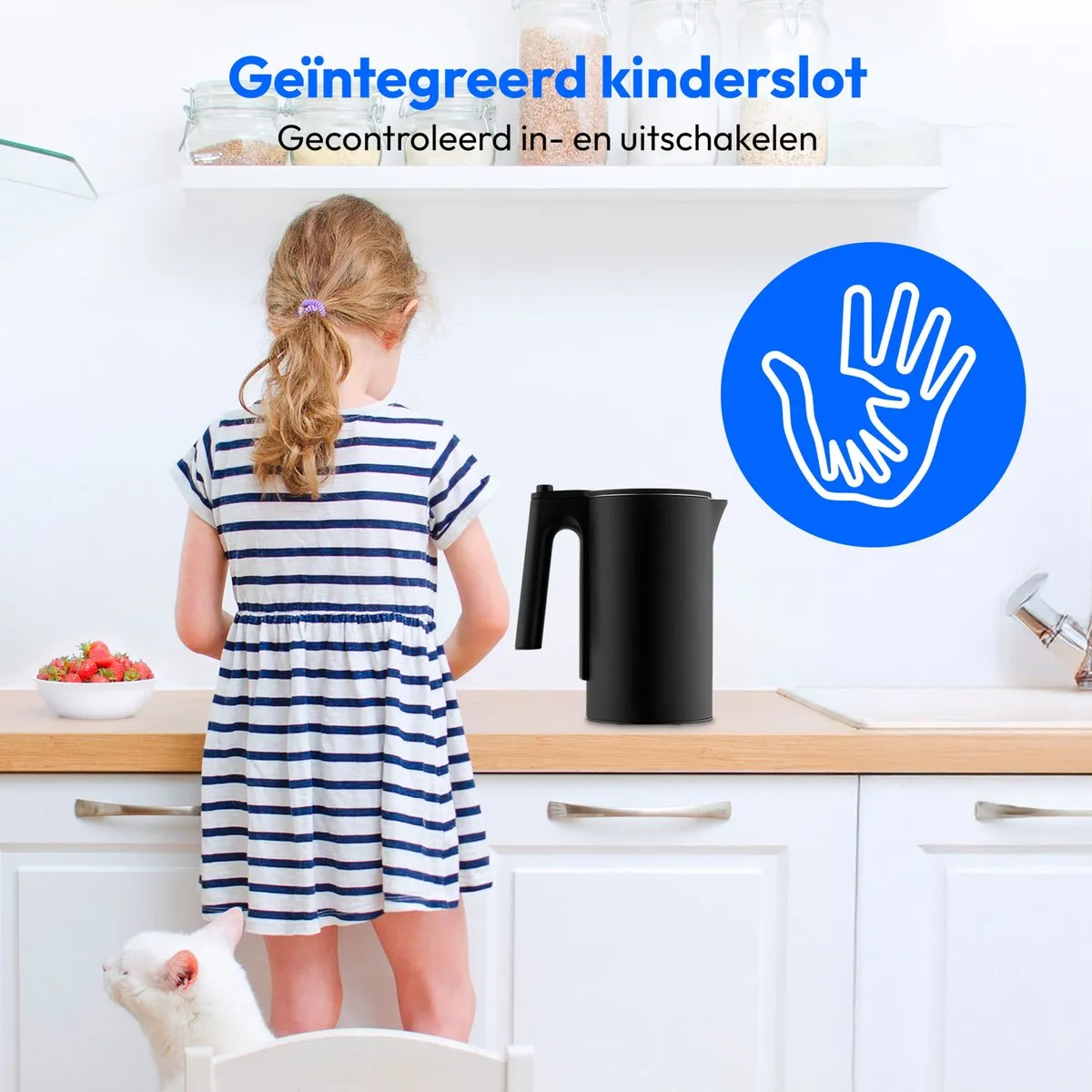 Medion Life MD12106 Waterkoker 2200W 1,5L - Zwart