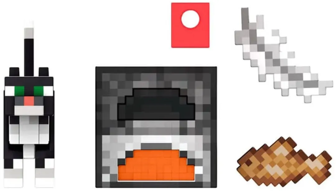 Minecraft Diamantniveau Smokingkat Actiefiguur 14cm - HTM07 - Multicolor