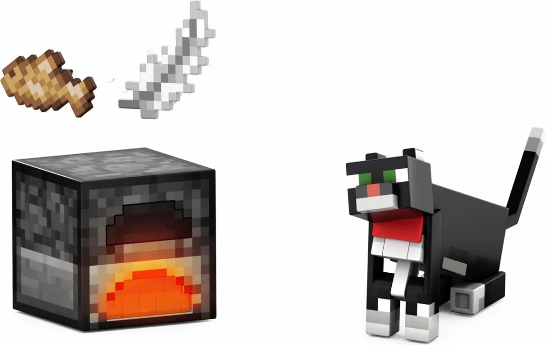 Minecraft Diamantniveau Smokingkat Actiefiguur 14cm - HTM07 - Multicolor