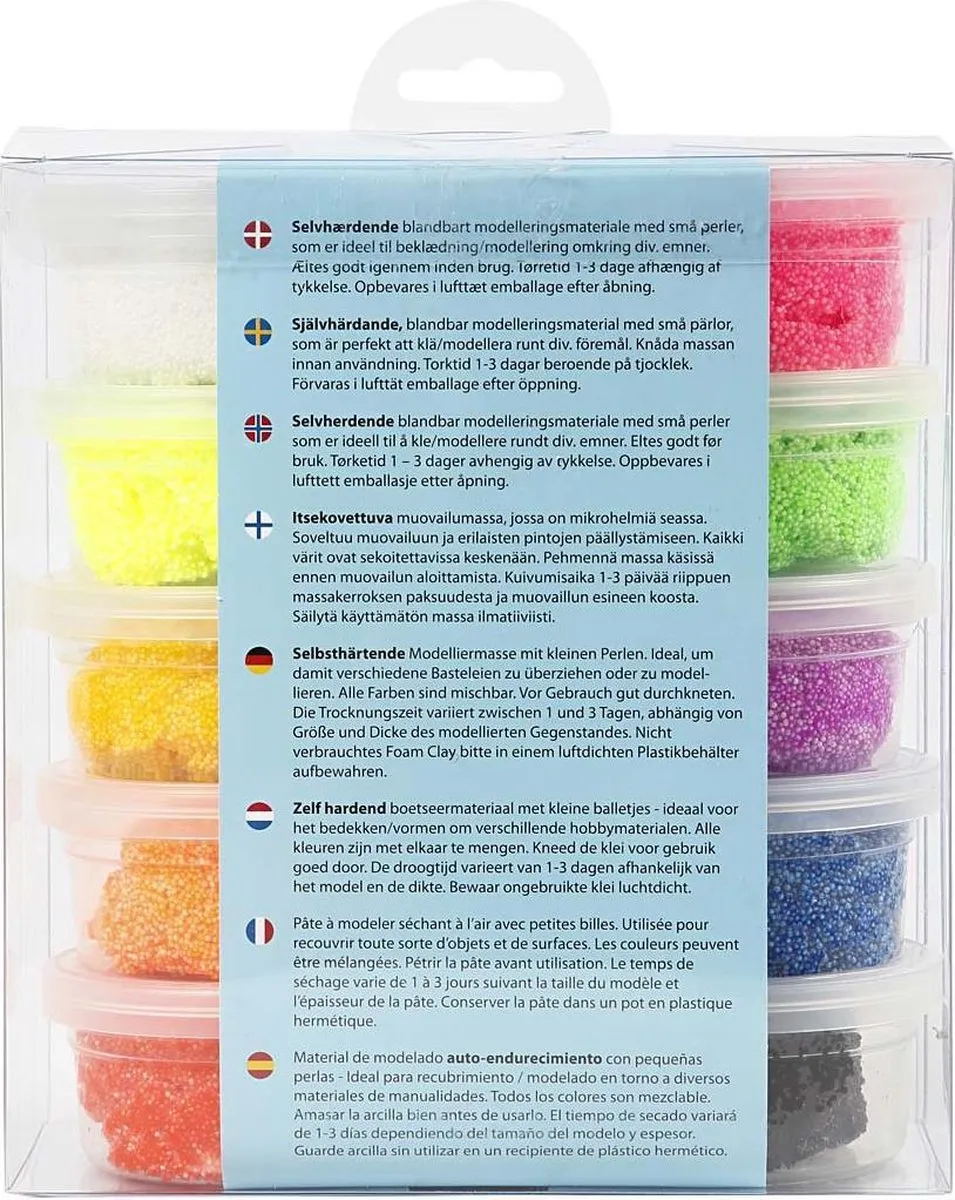 Foam Clay Startset Boetseren - 10 Kleuren