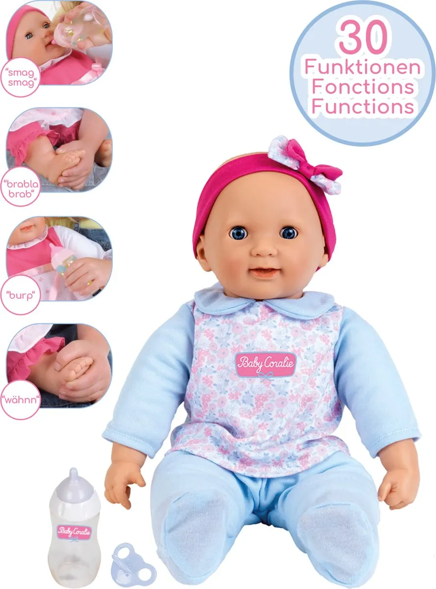 Klein Toys Princess Coralie Interactieve Babypop 46cm - Blauw/Roze