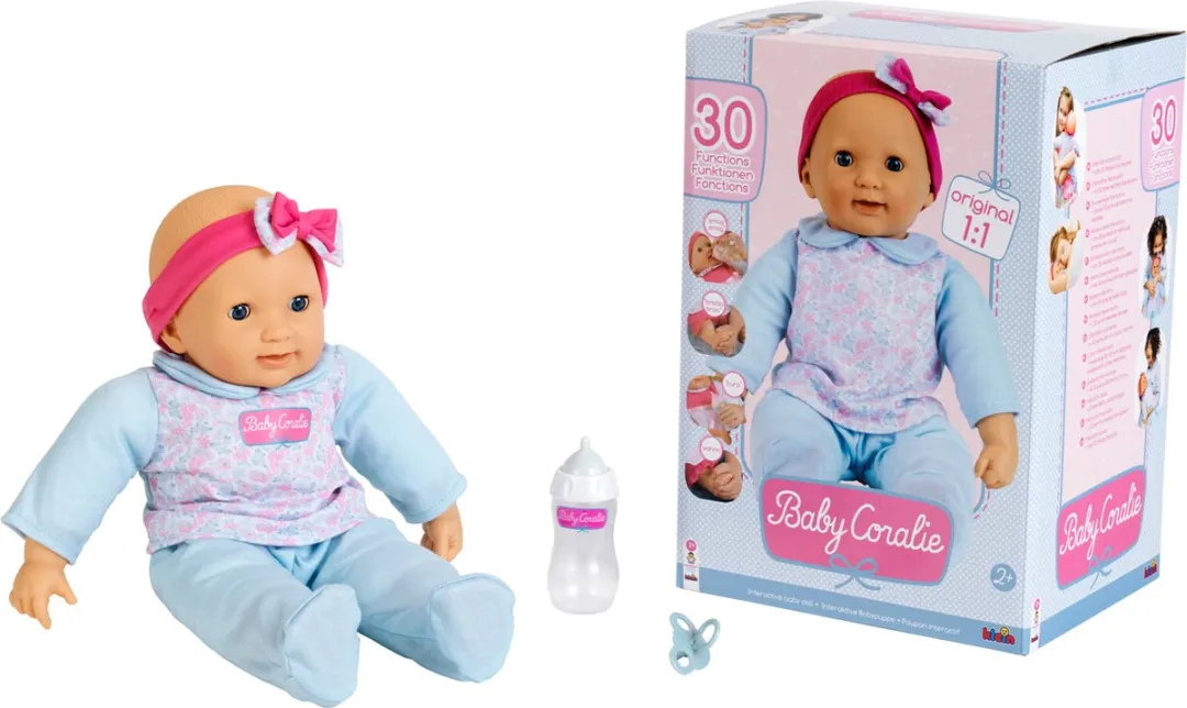 Klein Toys Princess Coralie Interactieve Babypop 46cm - Blauw/Roze