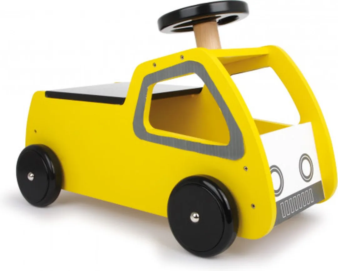 Small Foot Loopauto Tom - Geel