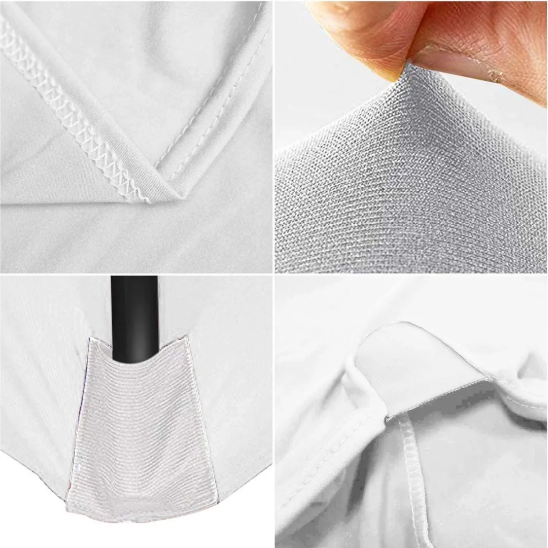 Perel Hoes voor tafel, wit, rechthoekig, 180 cm x 75 cm x 74 cm