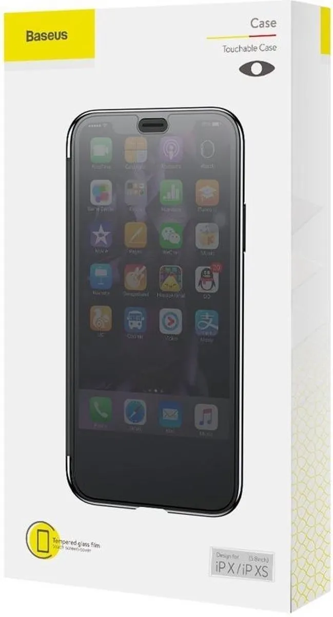 Baseus Flip Cover iPhone Xs Max - Zwart