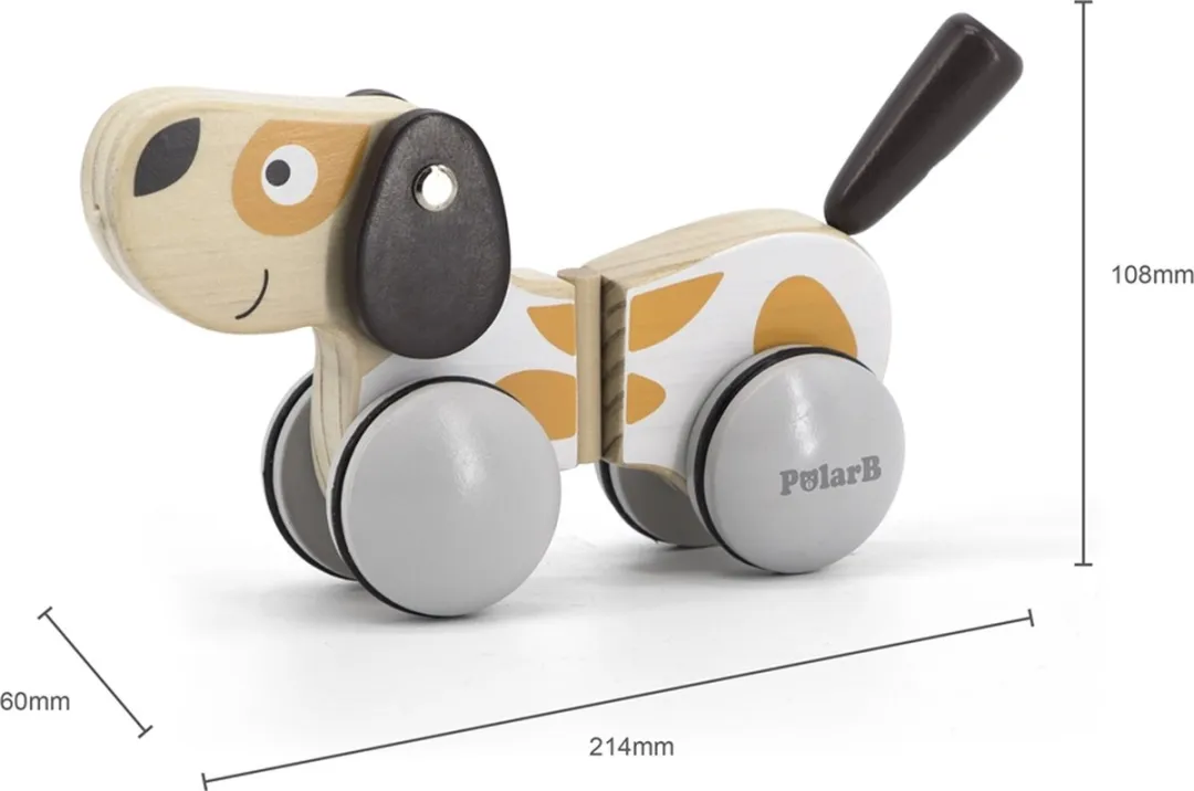 Vigatoys Loop-/Trekfiguur Hond - Multi