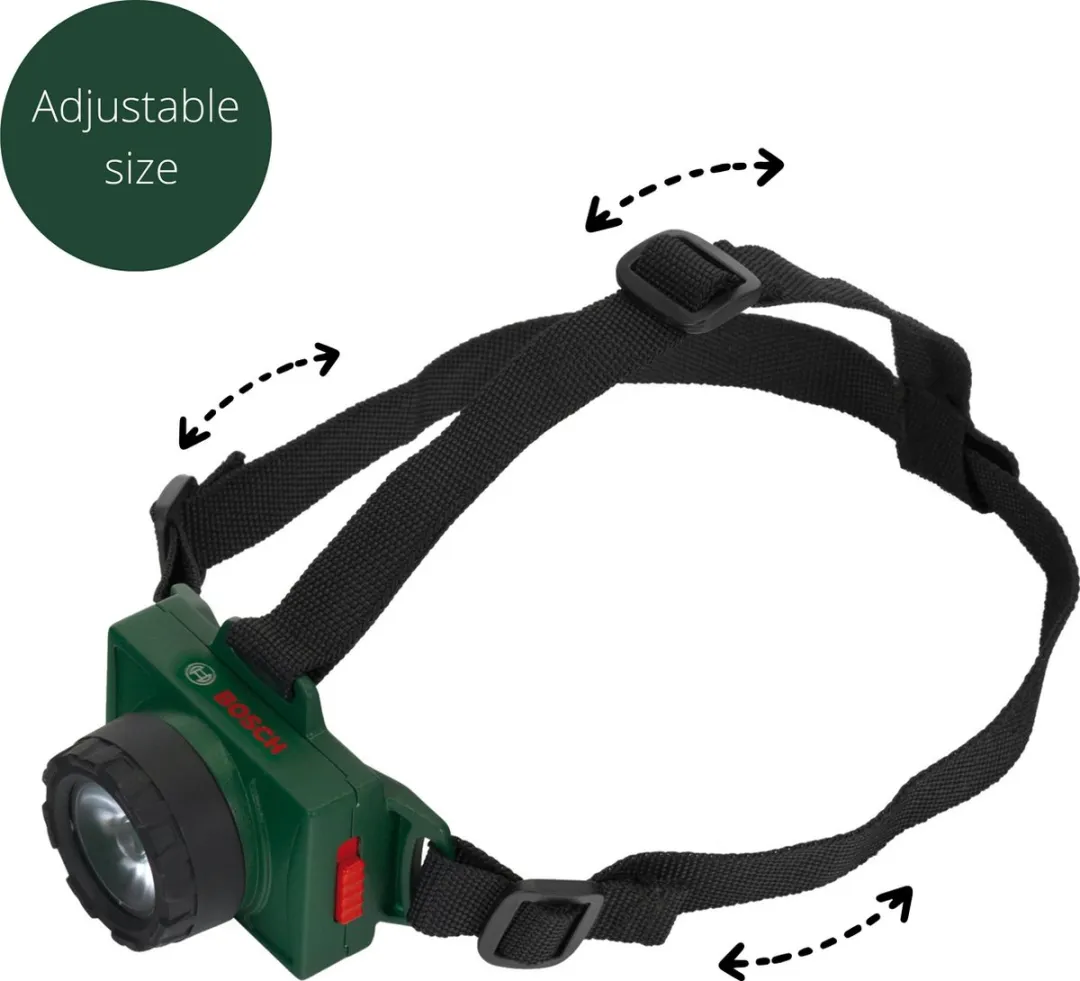 Klein Toys Bosch Mini Hoofdlamp Groen - Elastische Band