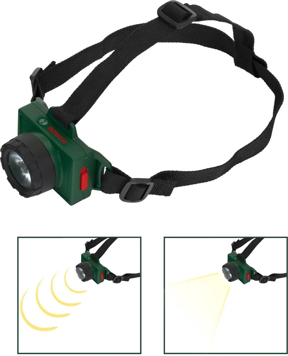Klein Toys Bosch Mini Hoofdlamp Groen - Elastische Band