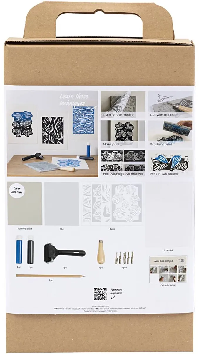Creativ Company CC Starter Hobbyset Linoprinting - 2 Kleuren