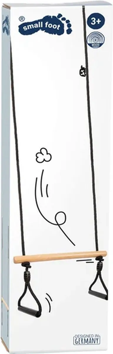 Small Foot Houten Trapezeschommel Black Line - Gymnastiekringen