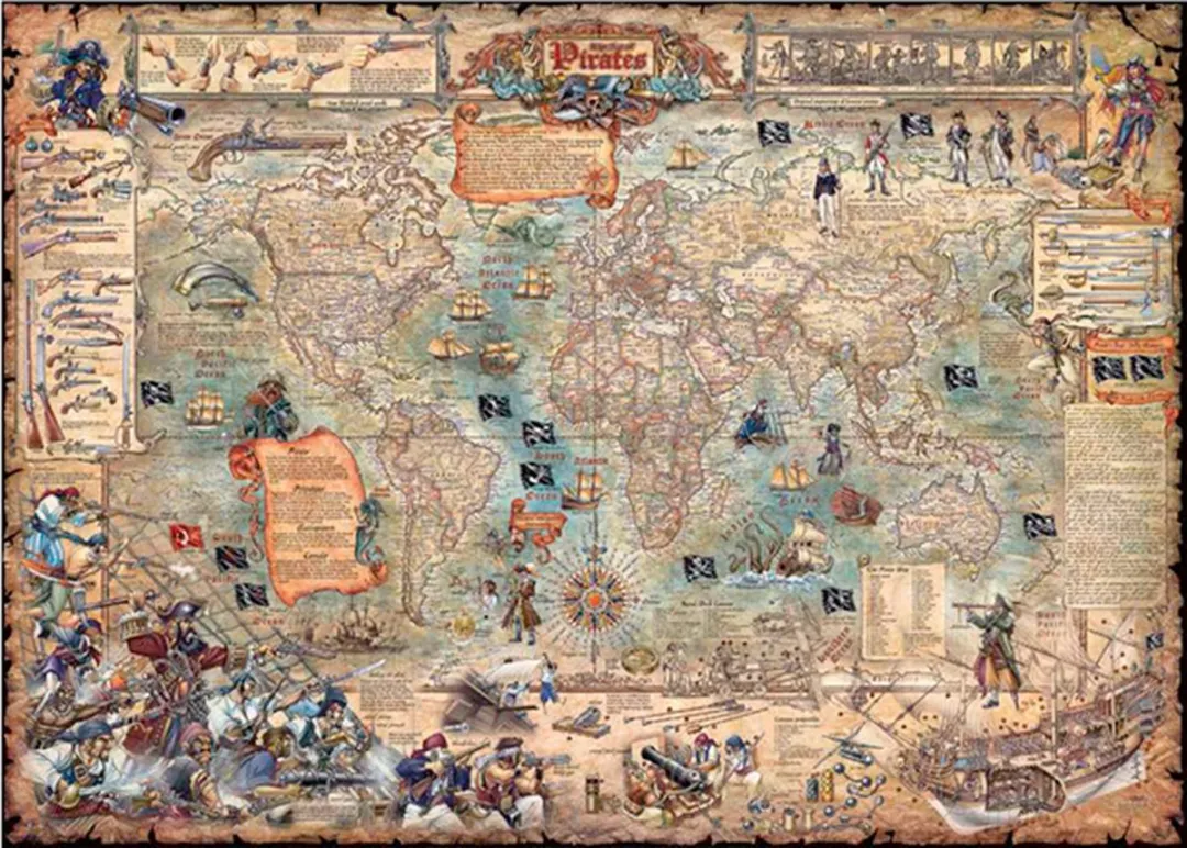 Heye Pirate World Legpuzzel 2000 Stuks - Multicolor