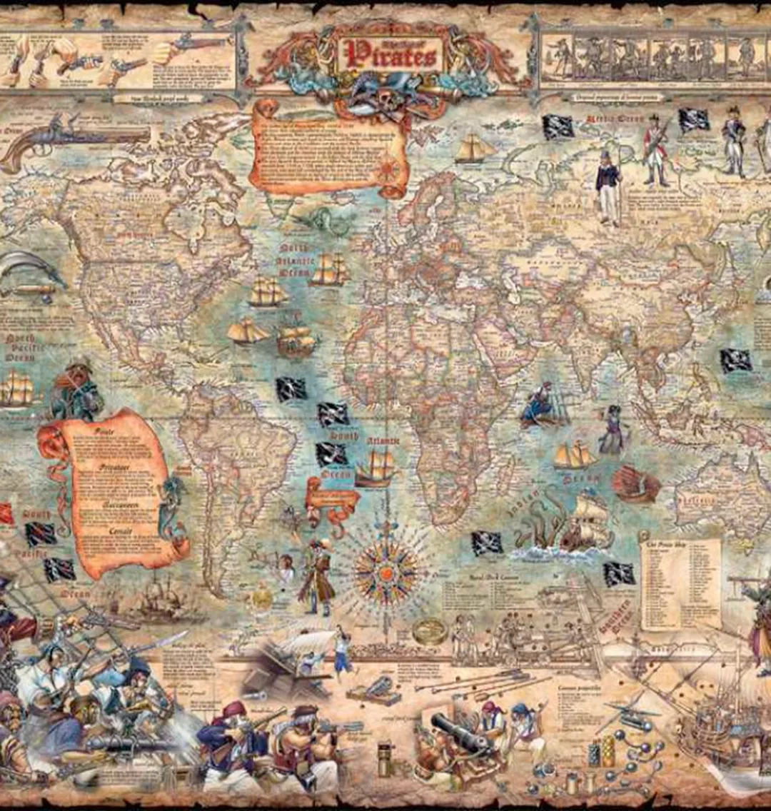 Heye Pirate World Legpuzzel 2000 Stuks - Multicolor