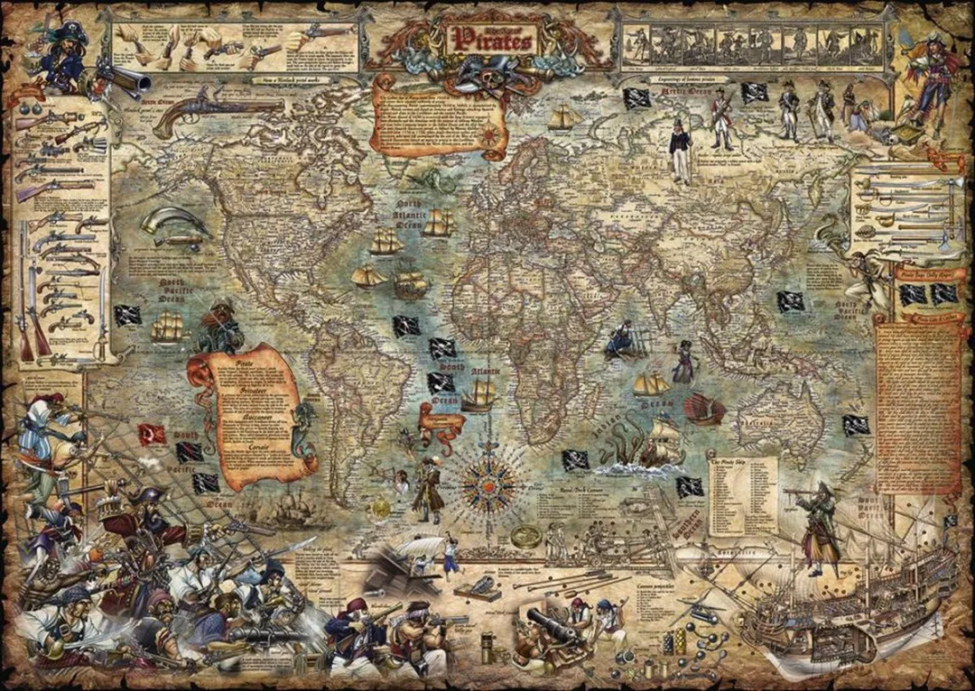 Heye Pirate World Legpuzzel 2000 Stuks - Multicolor