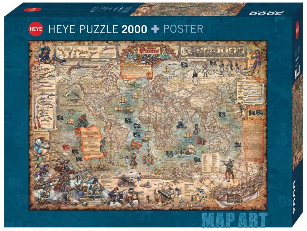 Heye Pirate World Legpuzzel 2000 Stuks - Multicolor