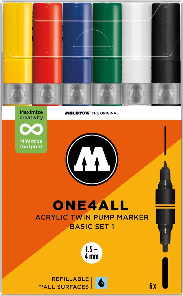 Molotow ONE4ALL TWIN Marker Acrylstiften 4mm