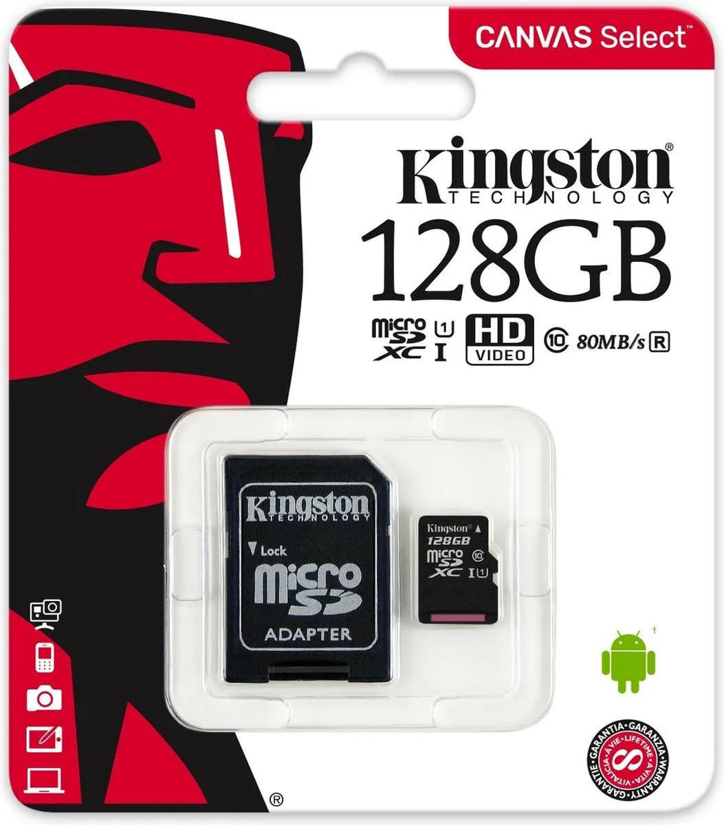 Kingston Canvas Select MicroSDXC 128GB