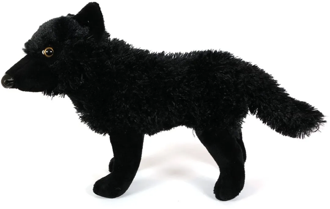 PIA Soft Toys Knuffel Wolf - Zwart 30cm