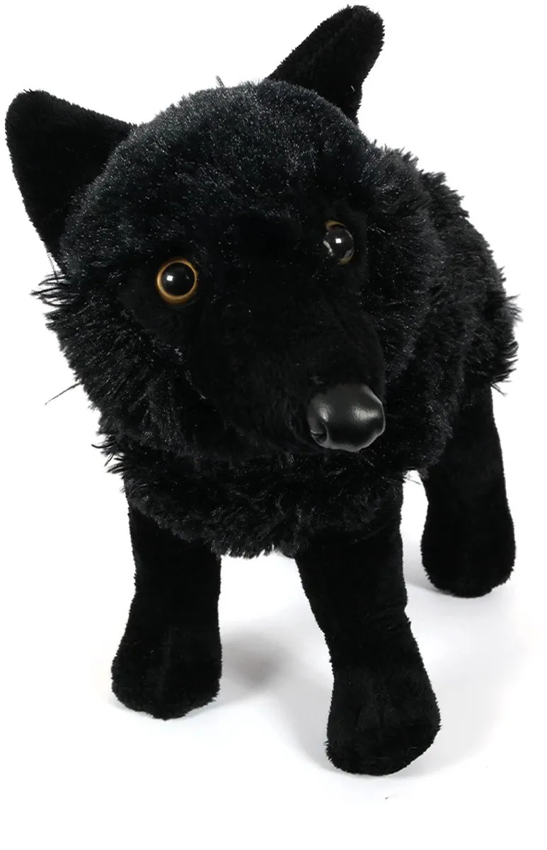 PIA Soft Toys Knuffel Wolf - Zwart 30cm
