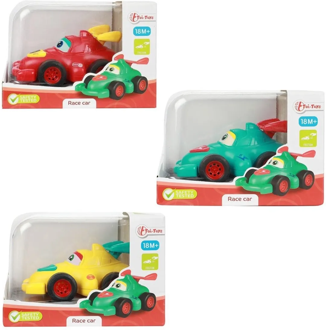 Toi-Toys Little Stars Cartoon Raceauto 20594Z - Blauw