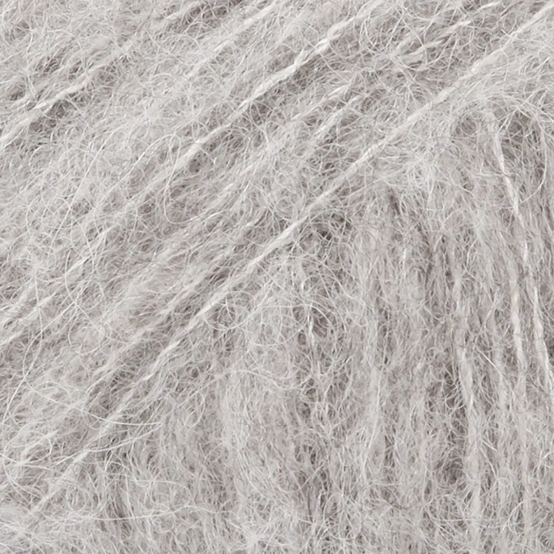 Drops Brushed Alpaca Silk Wol Garen Lichtgrijs