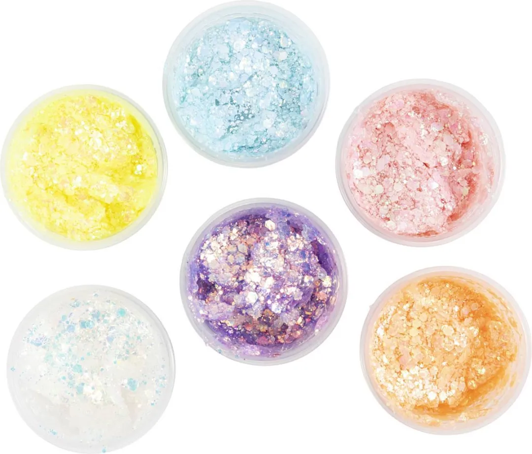 Creativ Company Glitter Clay 6x20ml - Multikleurig