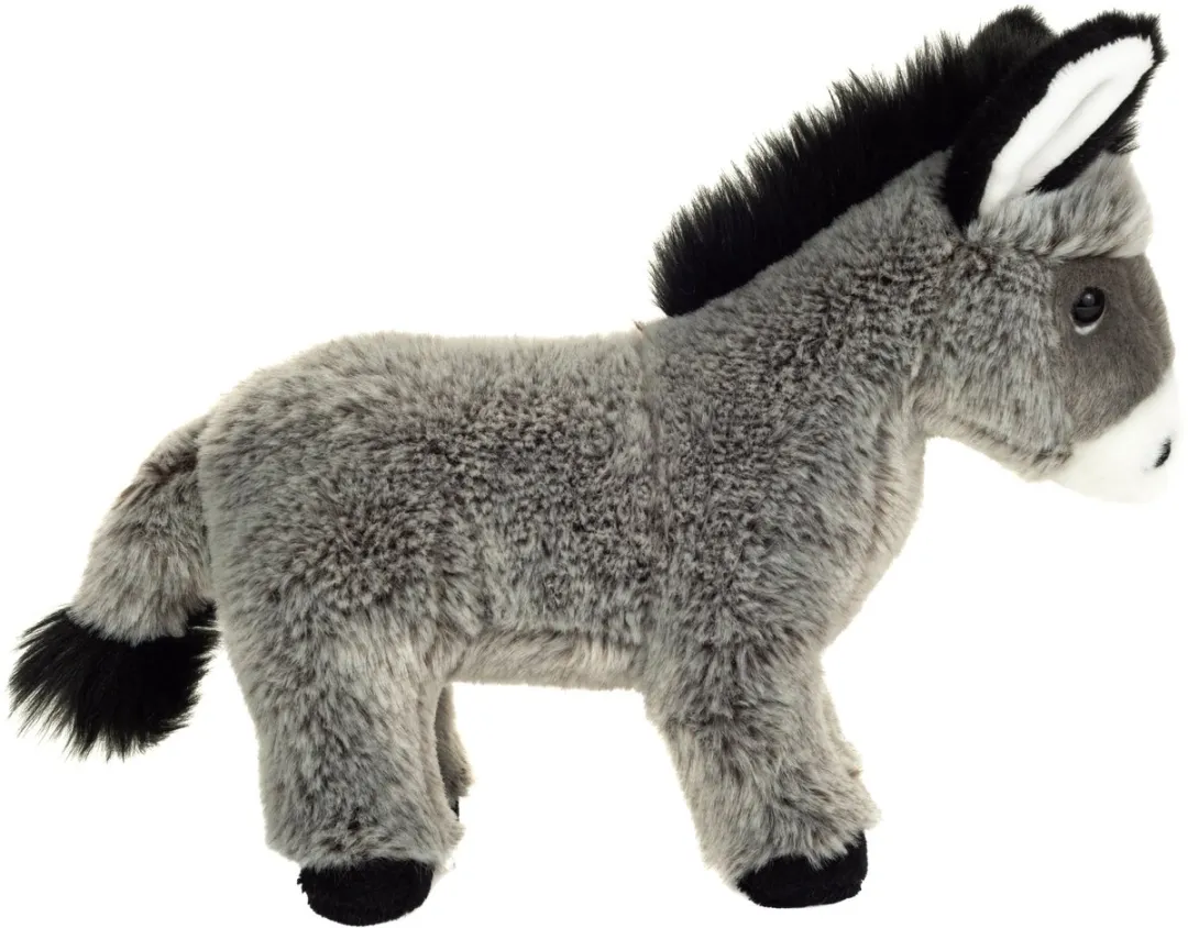Teddy Hermann Knuffel Ezel - 27 cm - Grijs