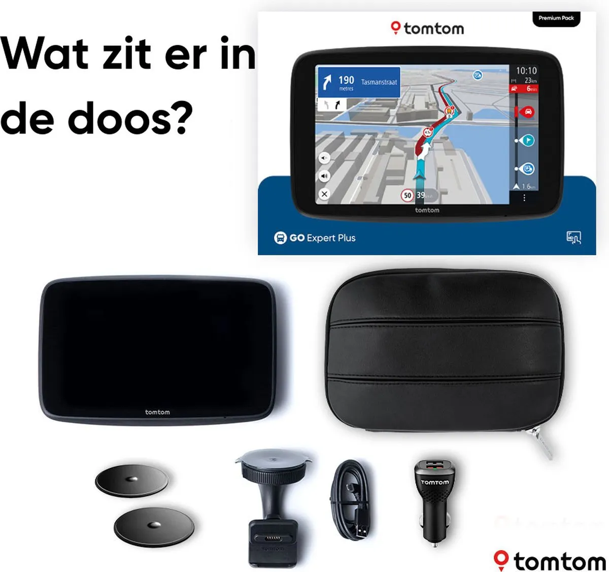 TomTom GO Expert 7 PLUS Premium Pack - Vrachtwagennavigatie Zwart
