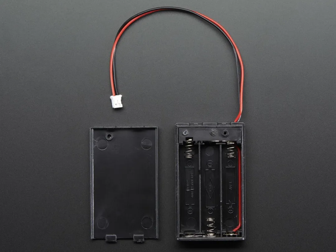 Adafruit AAA Battery Holder 3x - Zwart