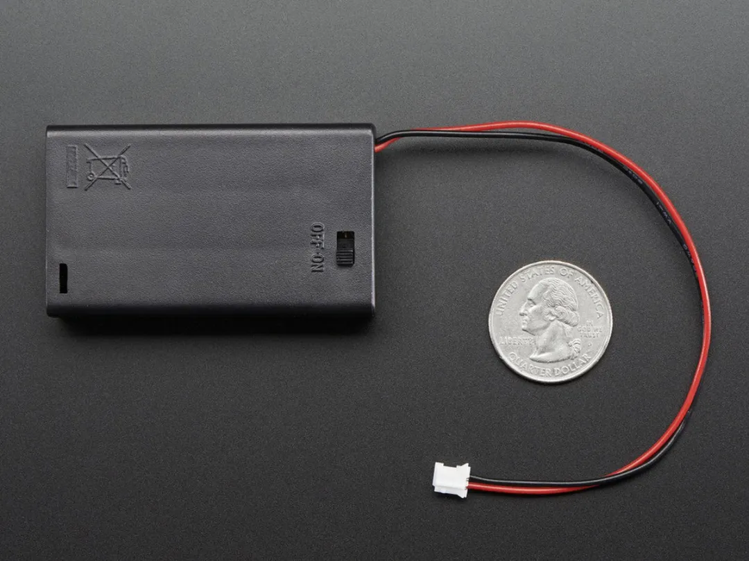 Adafruit AAA Battery Holder 3x - Zwart