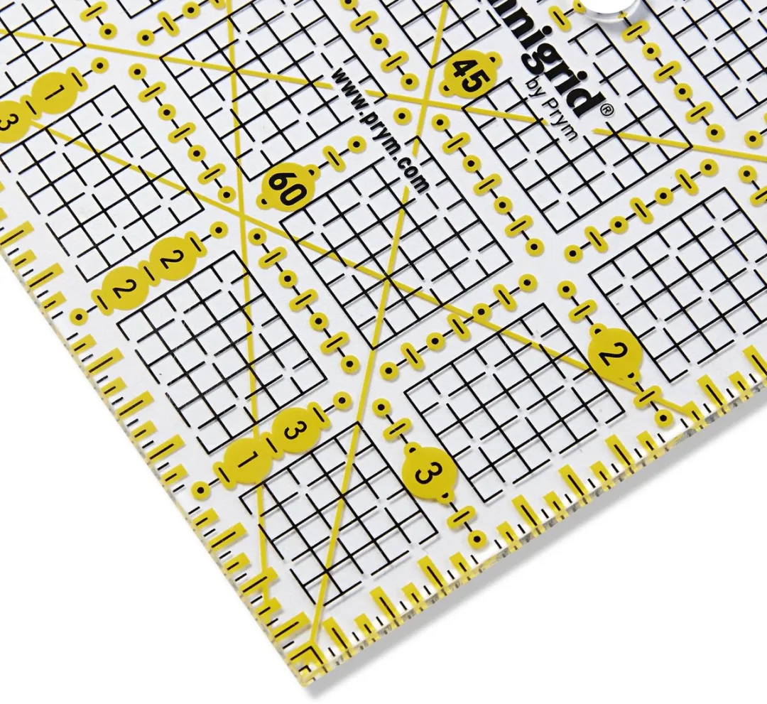 Prym Universele Liniaal Omnigrid 4x4 Inch - Doorzichtig - afbeelding 3 van 3