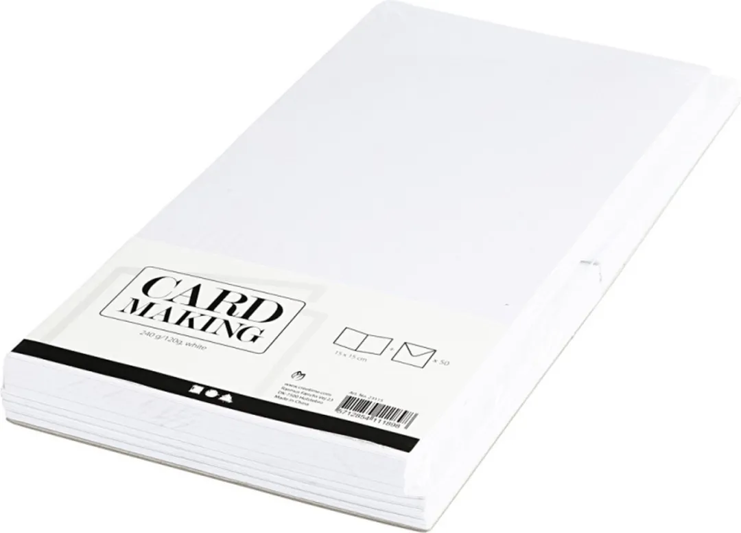 Creativ Company Kaarten & Enveloppen 15x15cm