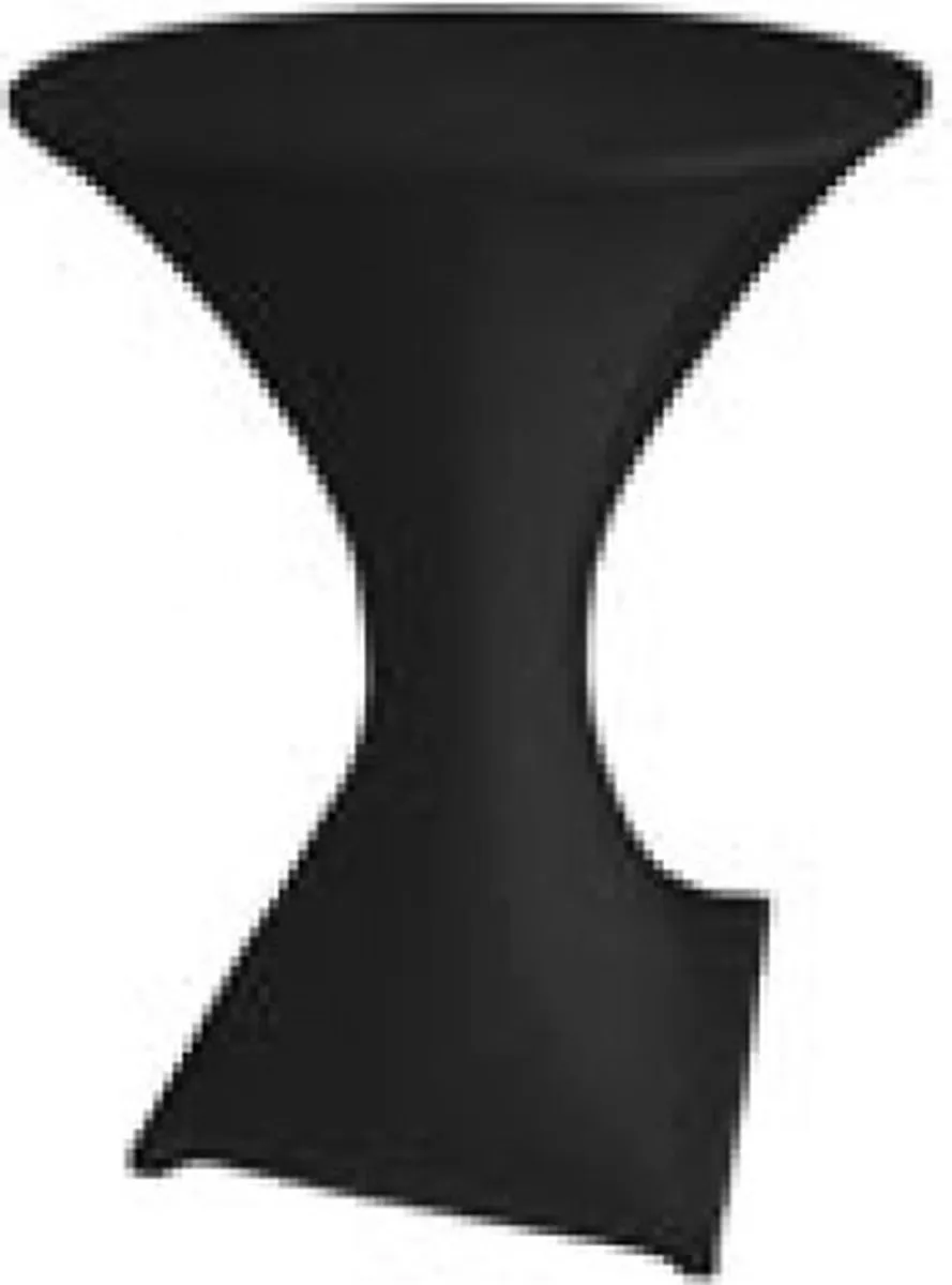 Perel Hoes voor statafel, zwart, rond, Ø 80 cm x 100 cm