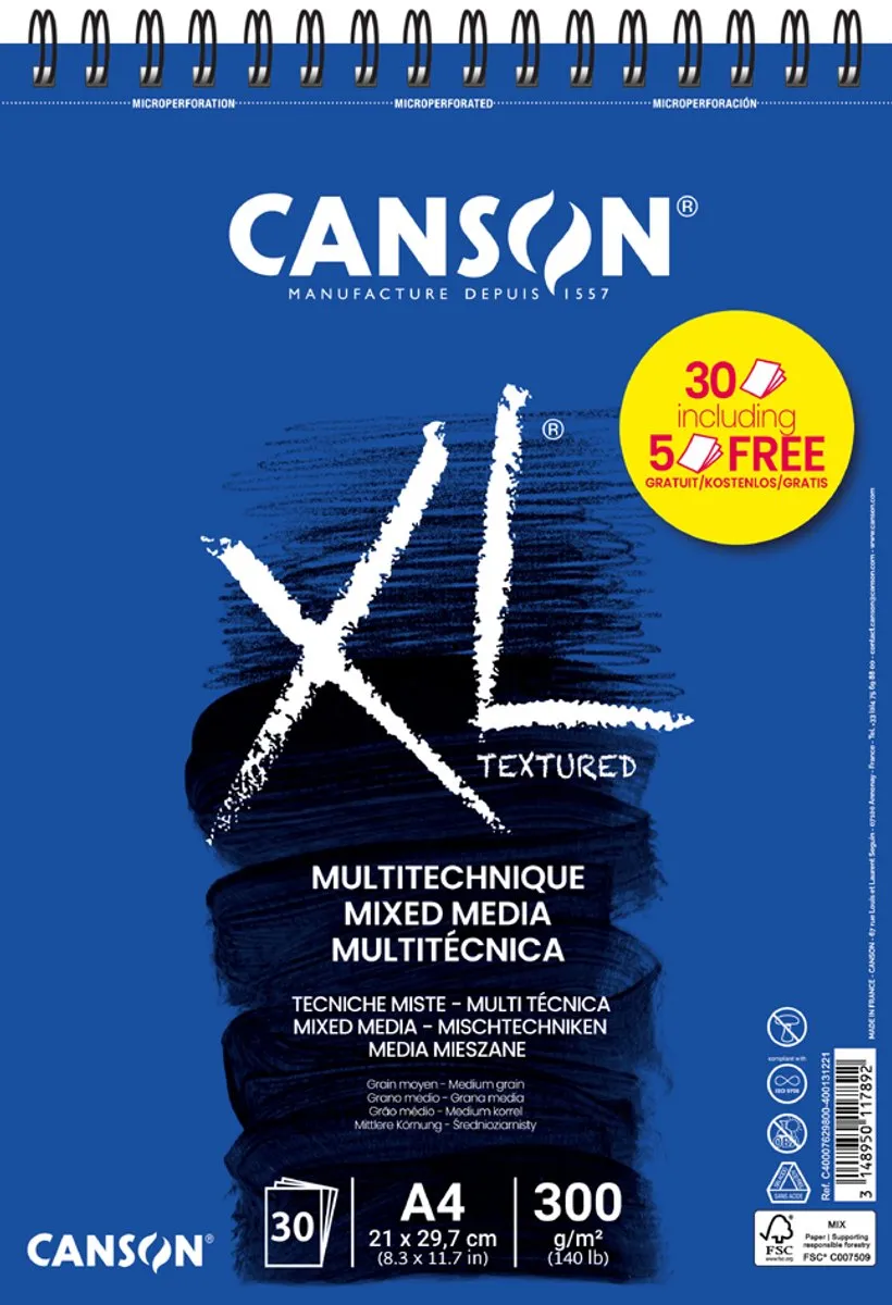 Canson XL Mixed Media Tekenblok A5