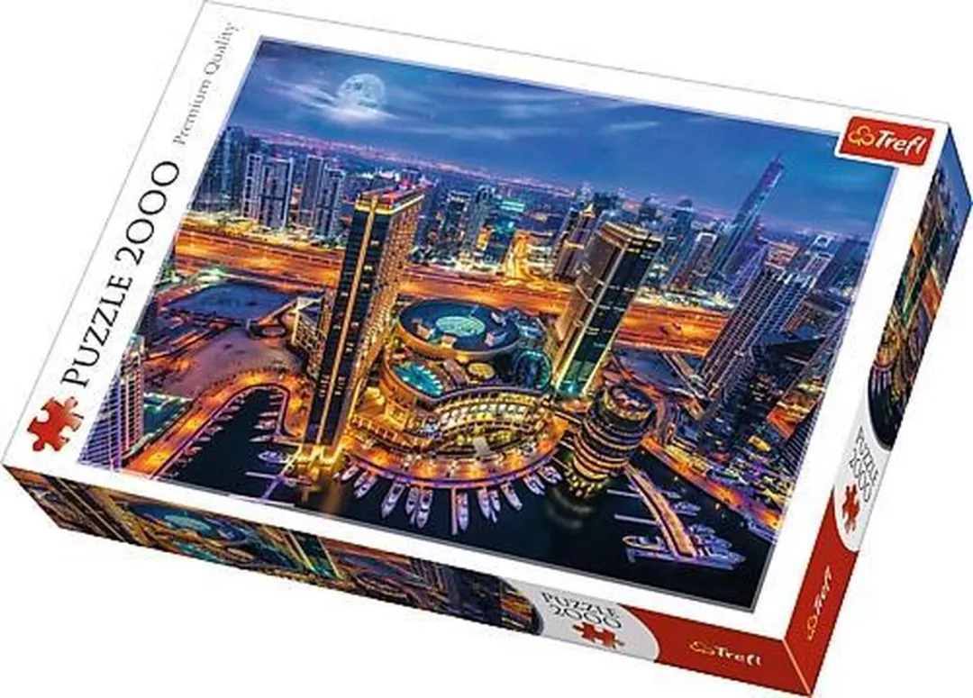 Trefl Puzzel 2000 Stuks Dubai Skyline Nacht