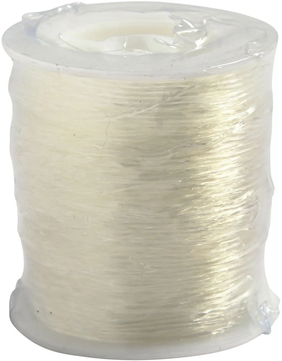 Creativ Company Elastisch Draad 1mm - 50m - Transparant